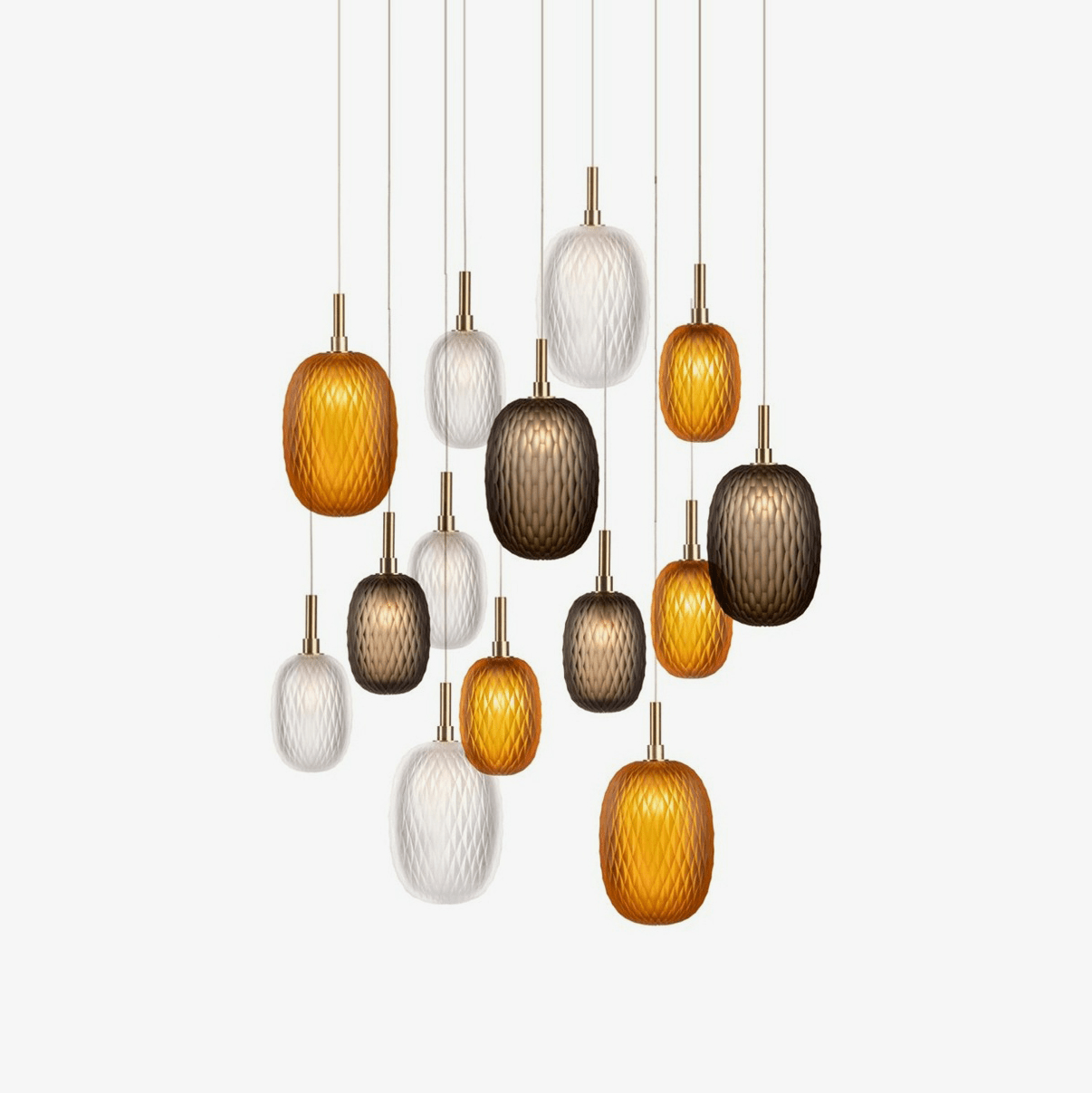 Chromatic Gem Drop Chandelier