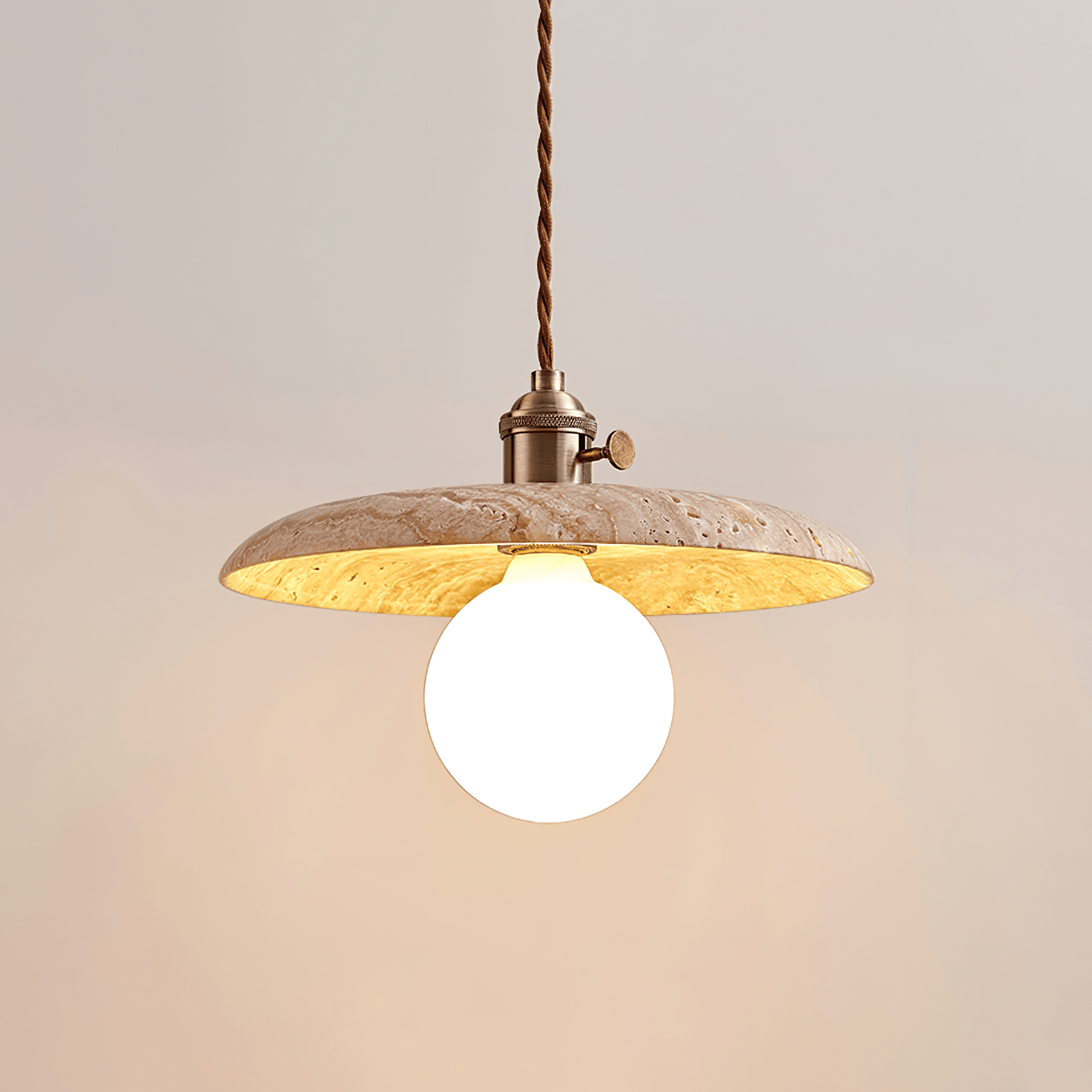 Renzo Travertine Pendant Light