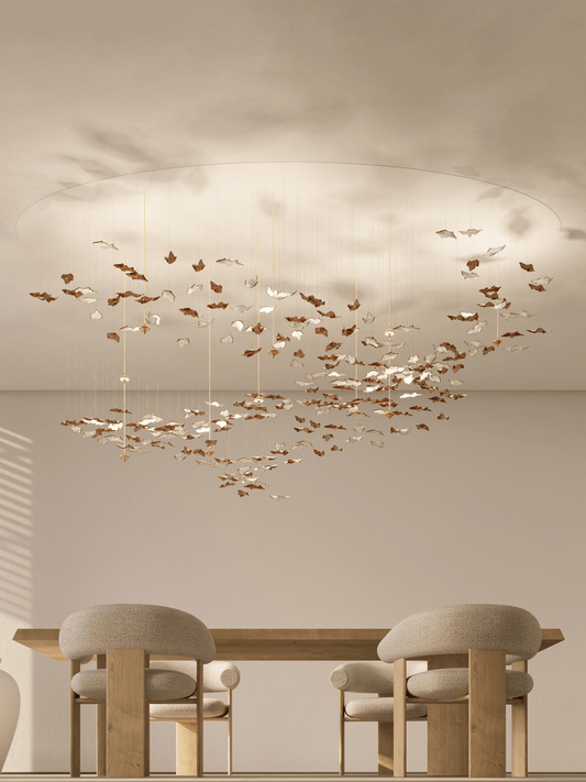 Leaf Twisted Sculptural Customize Chandelier