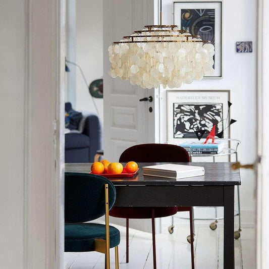 Round Shell Chandelier