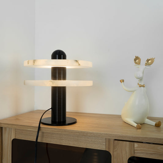 Alabaster Planes Table Lamp