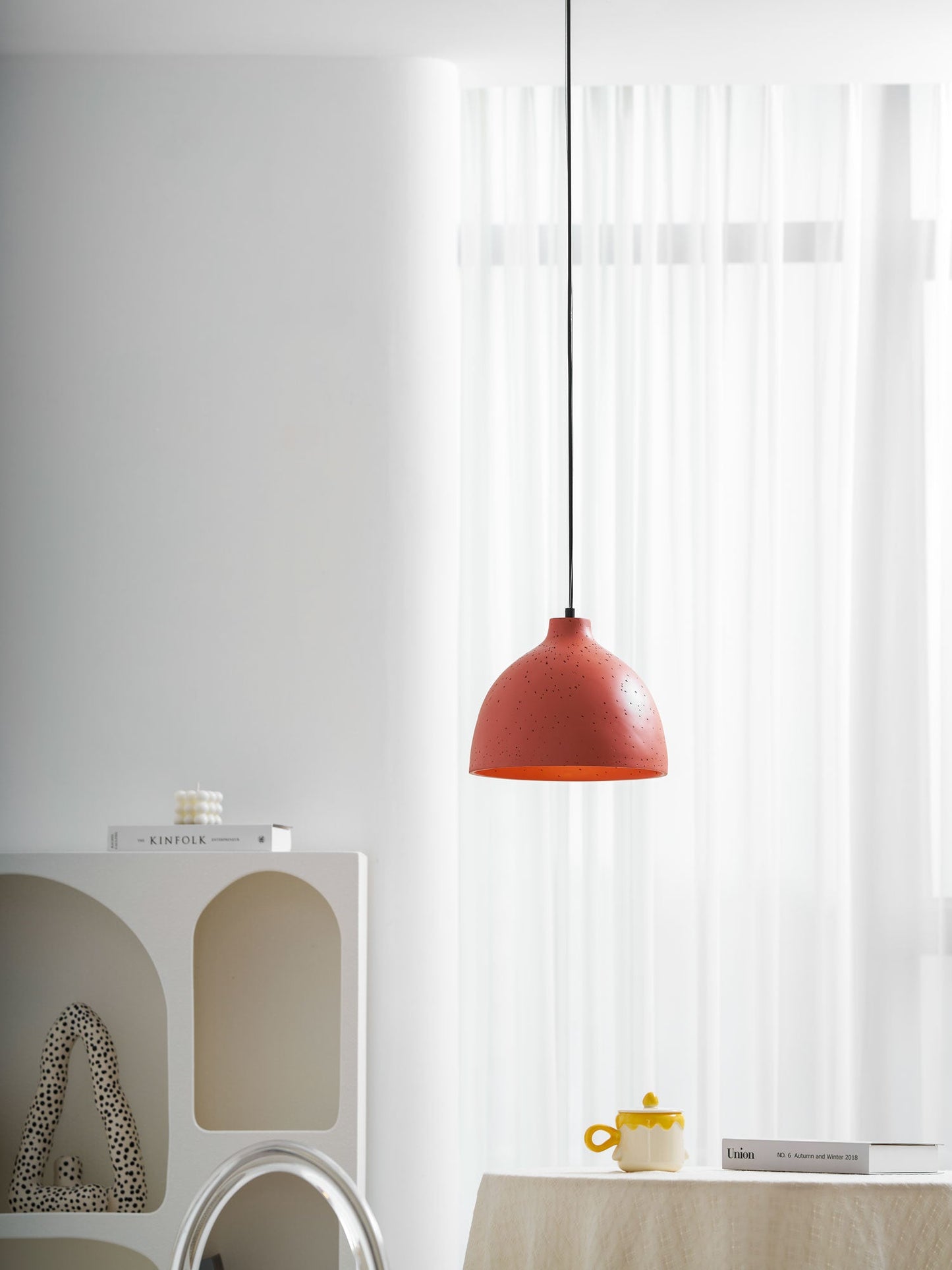 Resin Bowl Pendant Lamp