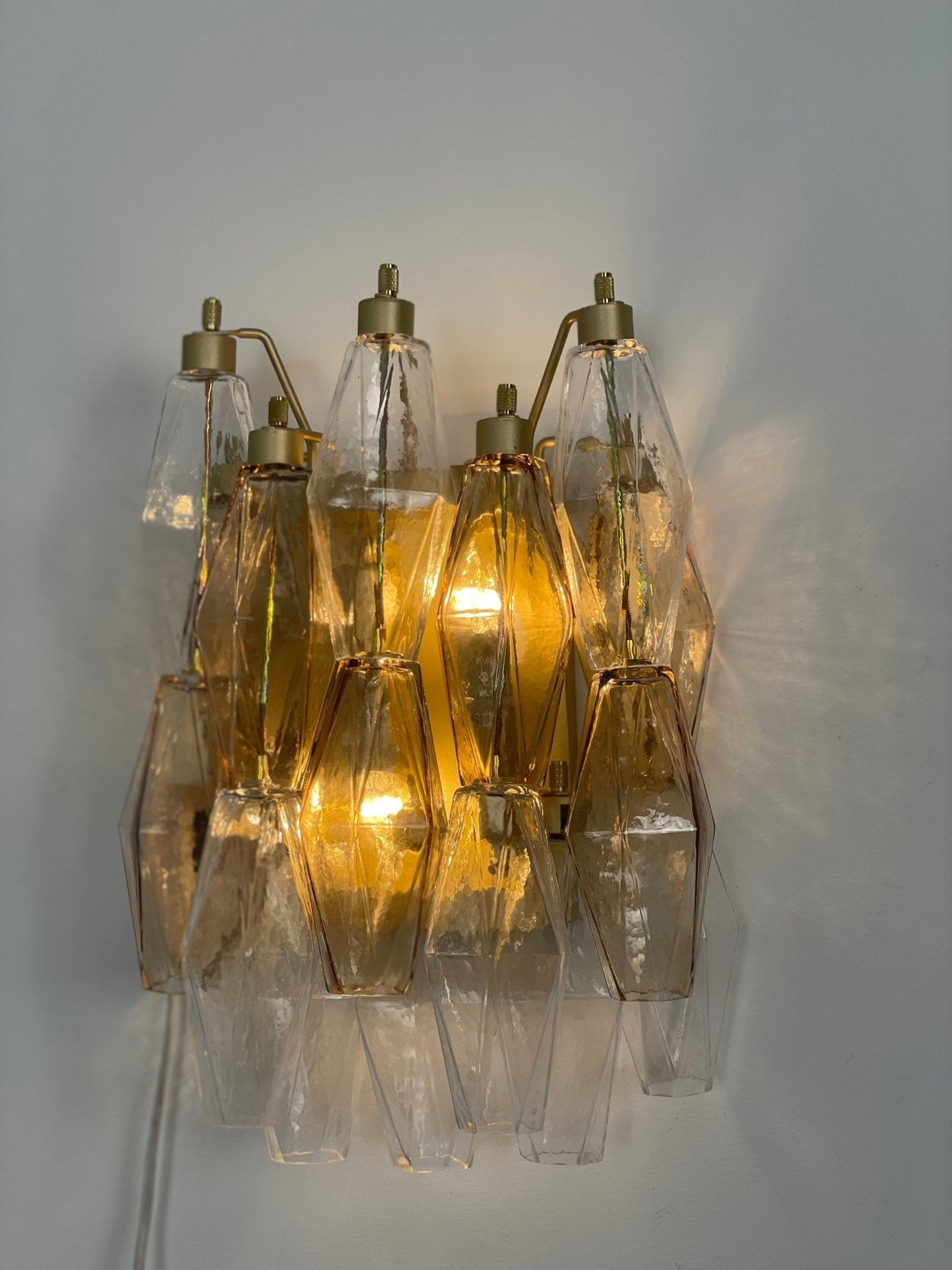 Murano Rhombus Glass Wall Lamp