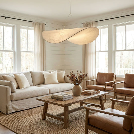 Tense Silk Pendant Light