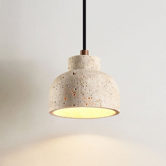 Travertine Bell Pendant Lamp