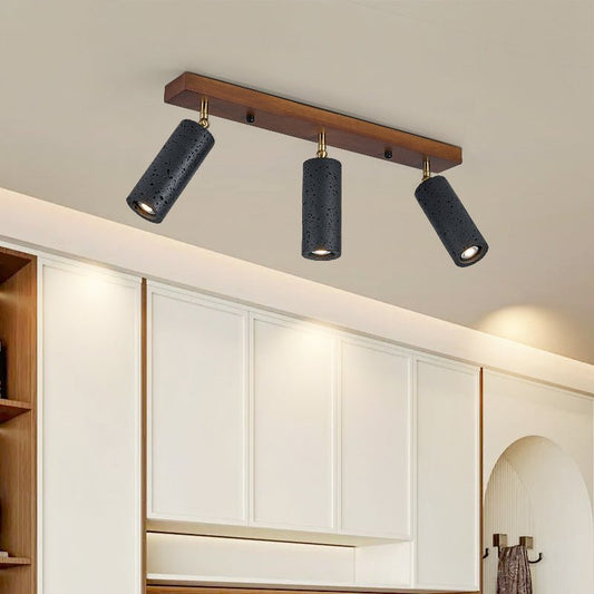 Volcanic Wood Trio Ceiling Spot