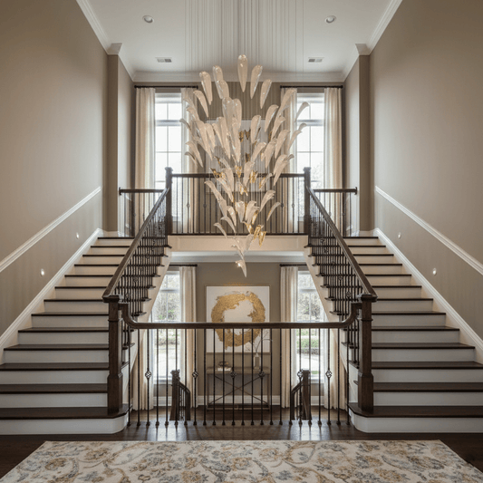 White Feather Art Deco Customize Chandelier