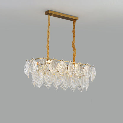 Leaf Glass Chandelier