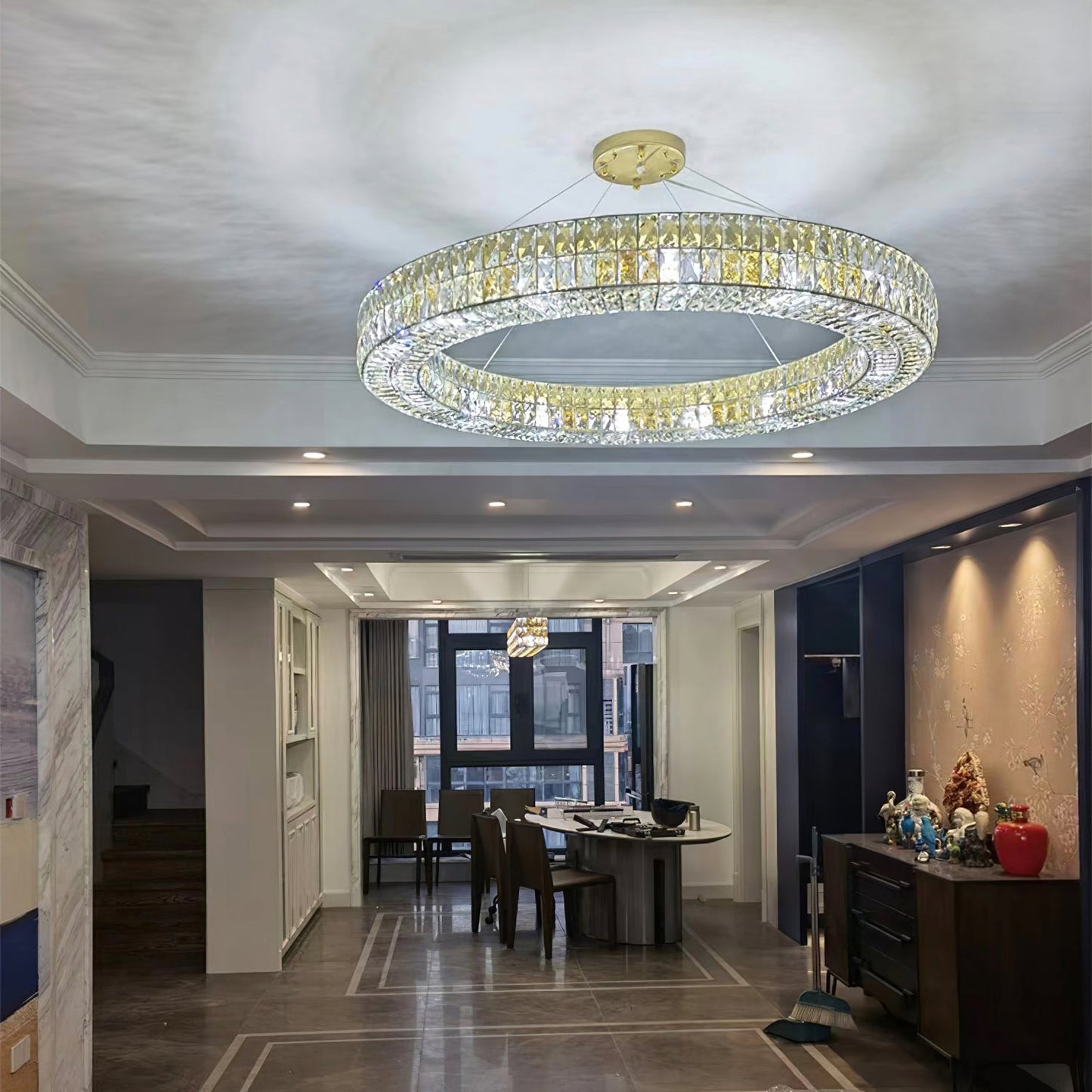 Asscher Ring Chandelier