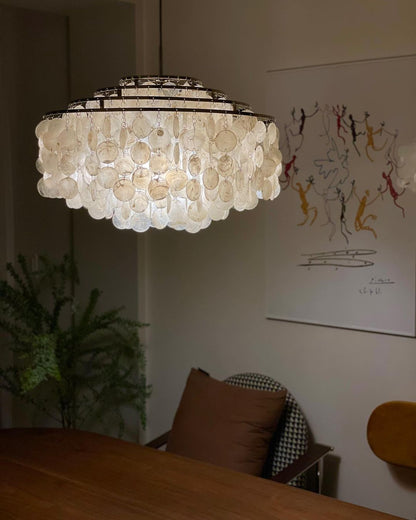Round Shell Chandelier