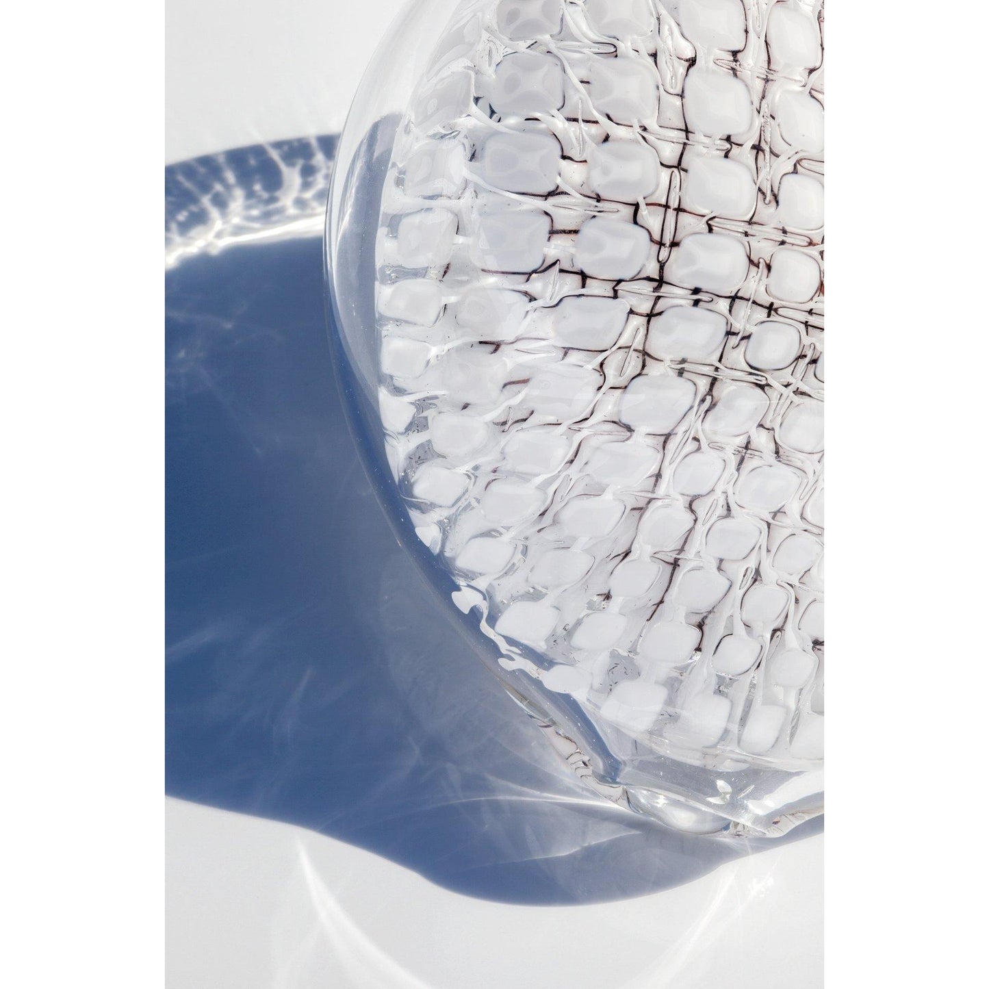 White and Clear Glass Pendant Light