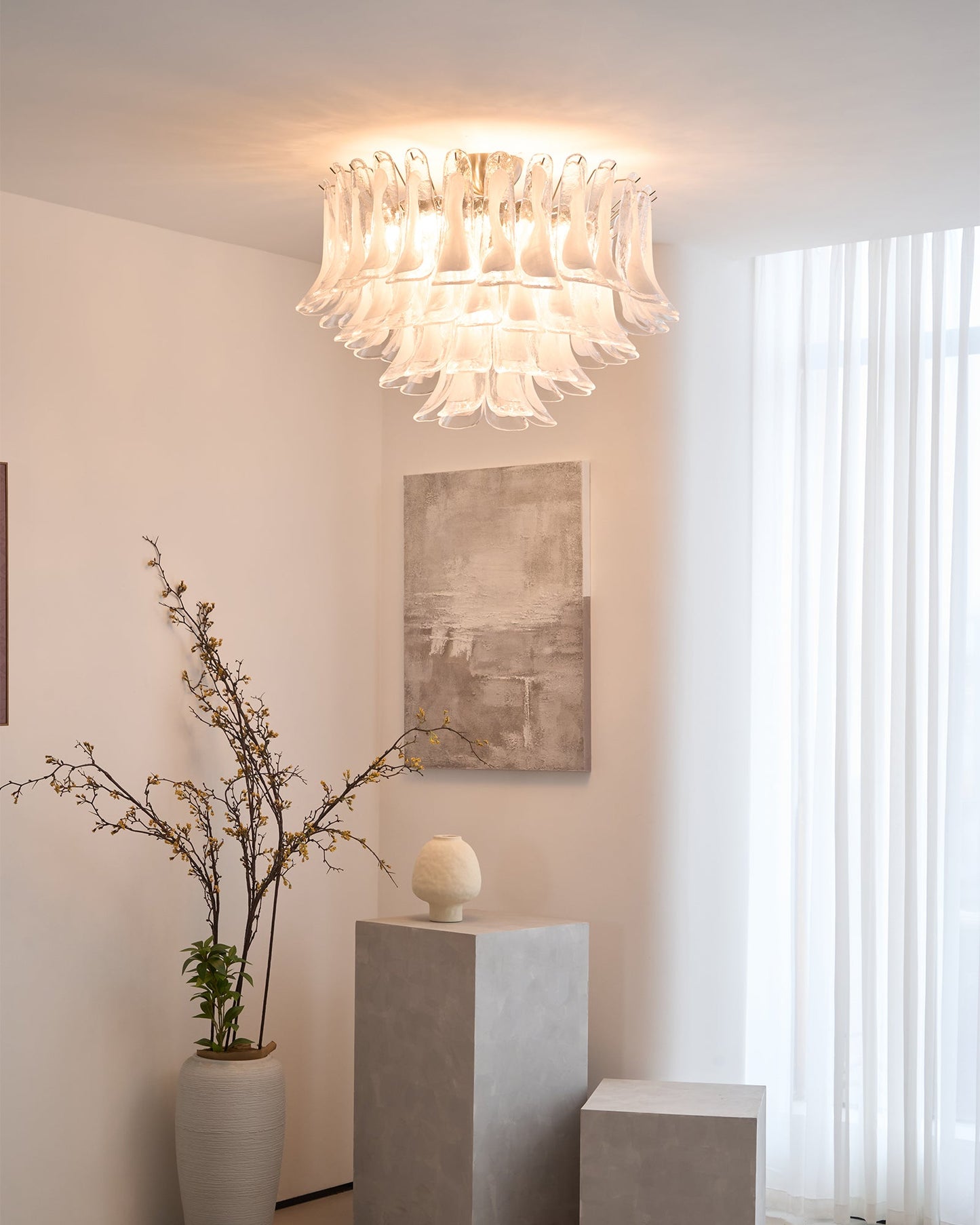 Wave Murano Ceiling Lamp