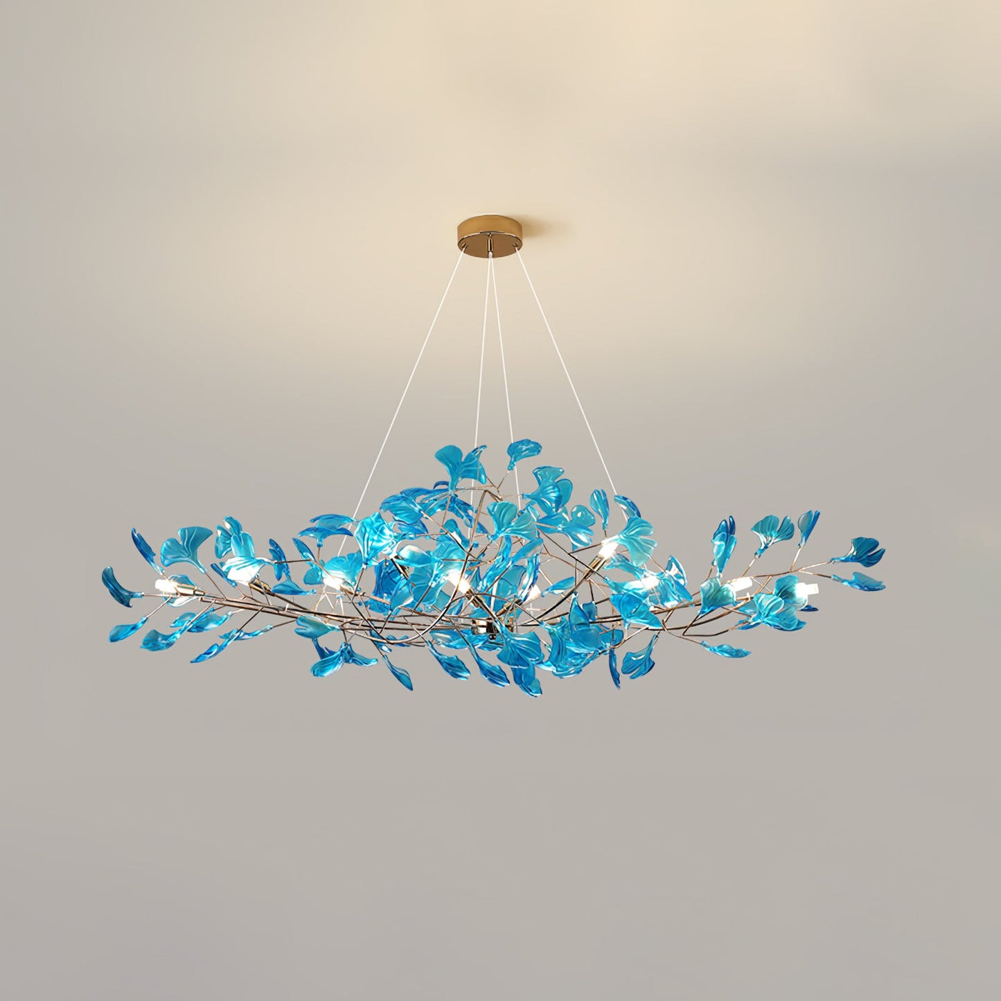Acrylic Gingko Chandelier