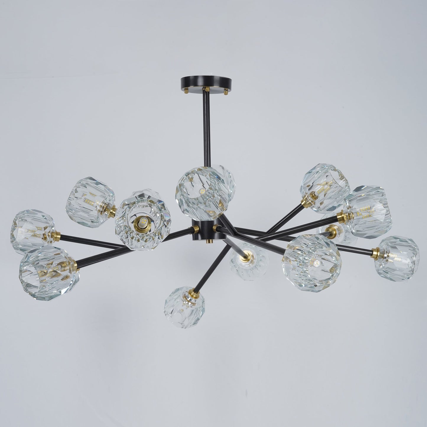 Crystal Ball Round Cluster Chandelier