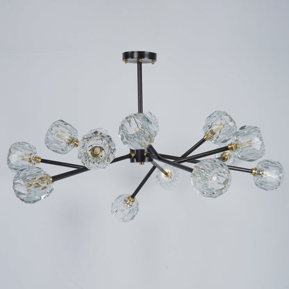 Crystal Ball Round Cluster Chandelier