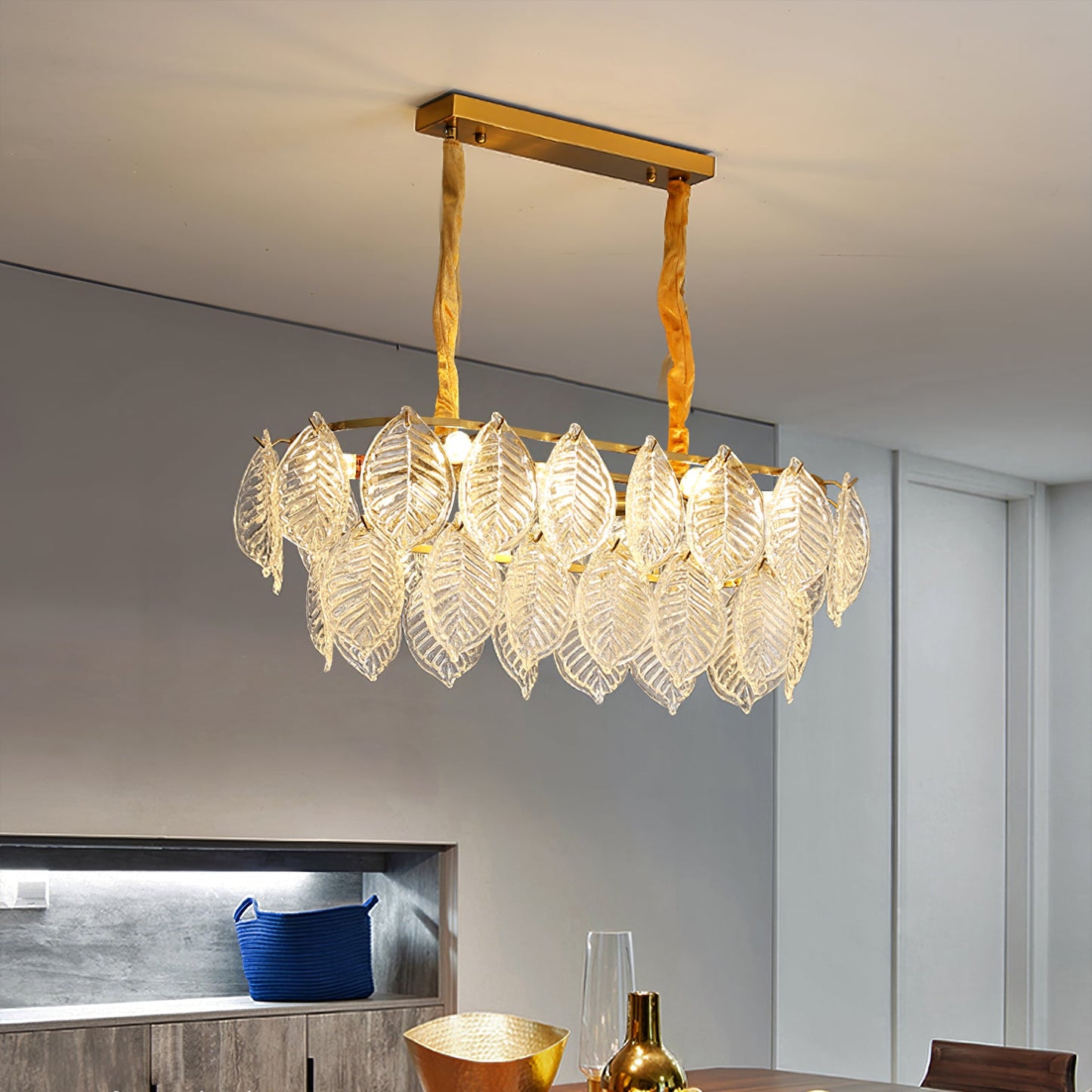 Leaf Glass Chandelier