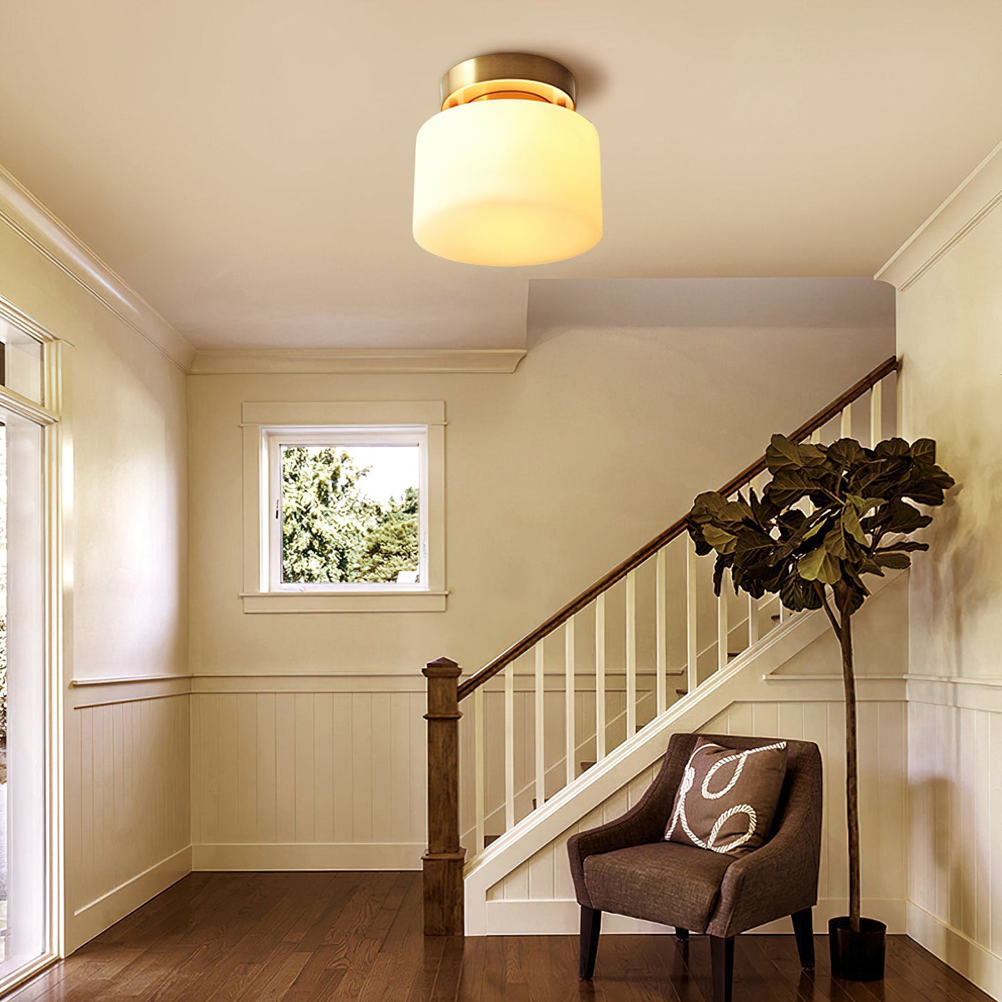 Tatum Glass Ceiling Light