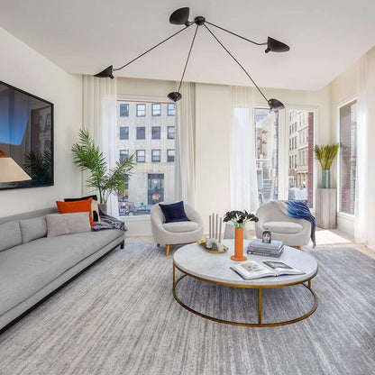 Leaning Serge Mouille Ceiling Lamp B