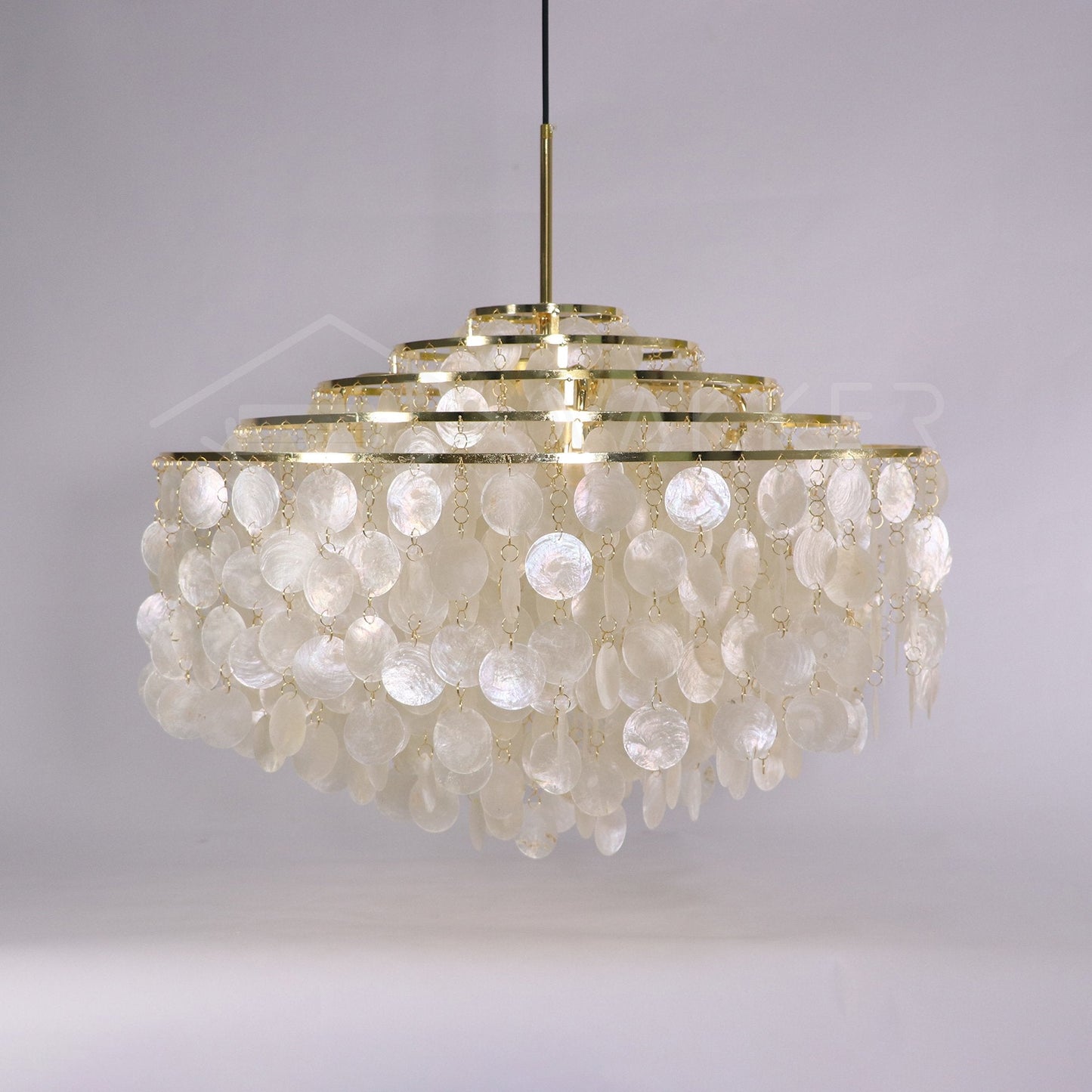 Round Shell Chandelier