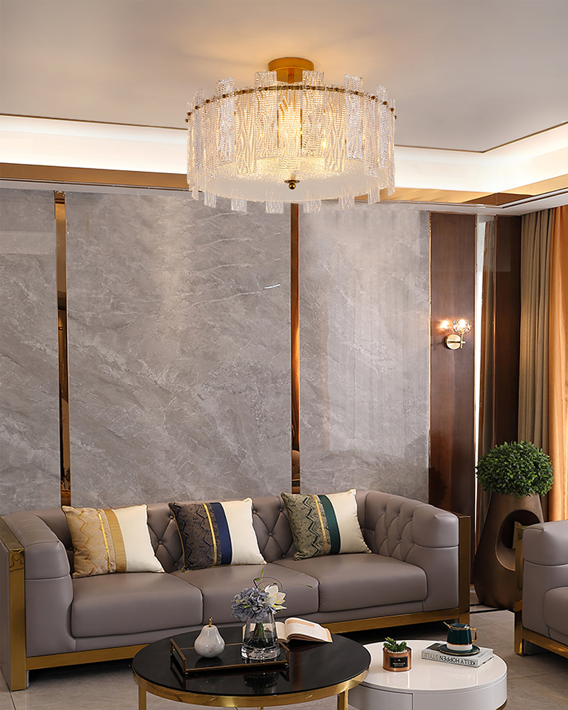 Scattered Glass Ceiling Lamp