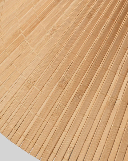 Rattan Circle Waiting Floor Lamp