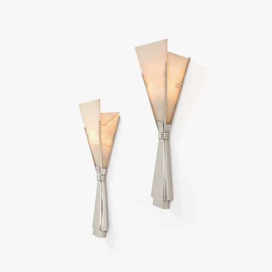 Florent Alabaster Fan Wall Sconce