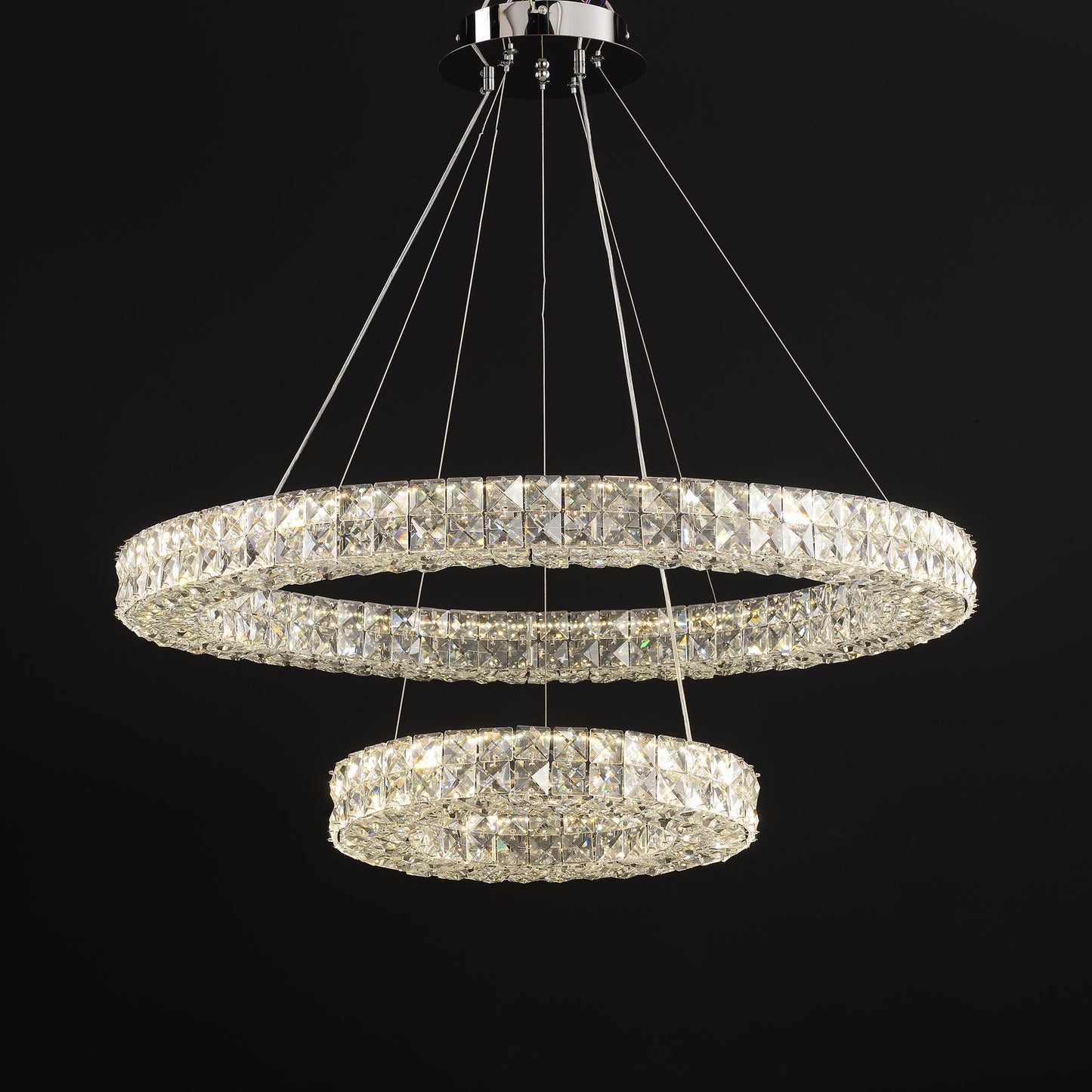 Asscher Ring Chandelier