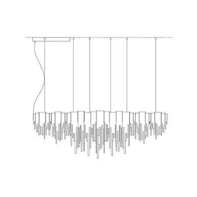 Volver Long Chandelier