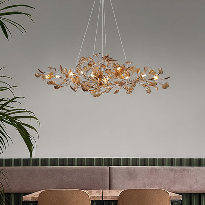 Acrylic Gingko Chandelier