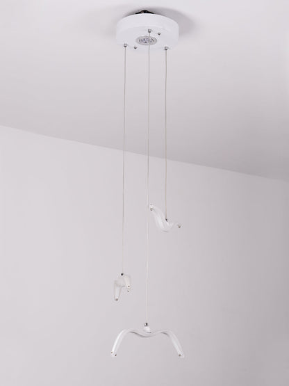 Night Birds Resin Pendant Lamp