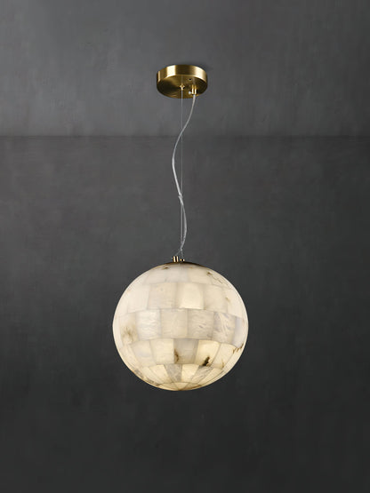 Alabaster Globe Pendant Lamp
