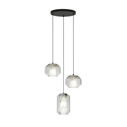 Alabaster Glass Cylinder Pendant Light