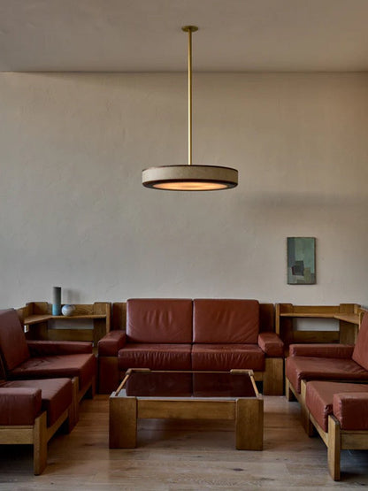 Crafted Leather Ceiling Light