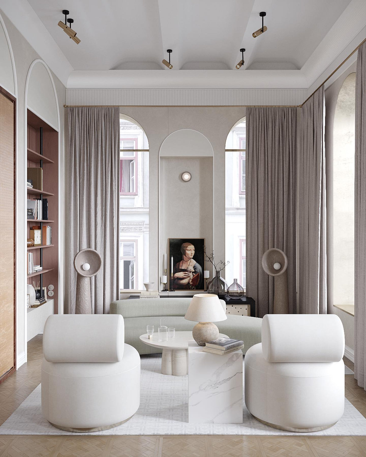 Echo Sculptural Floor Lamp