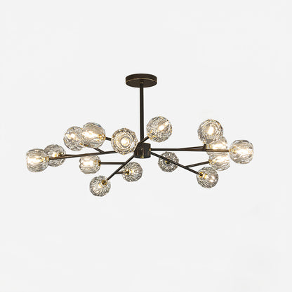 Crystal Ball Round Cluster Chandelier