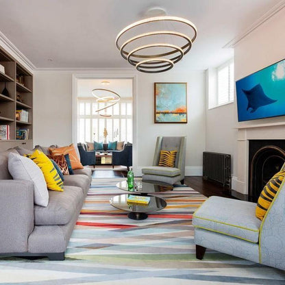 Ring Art Stairwell Chandelier