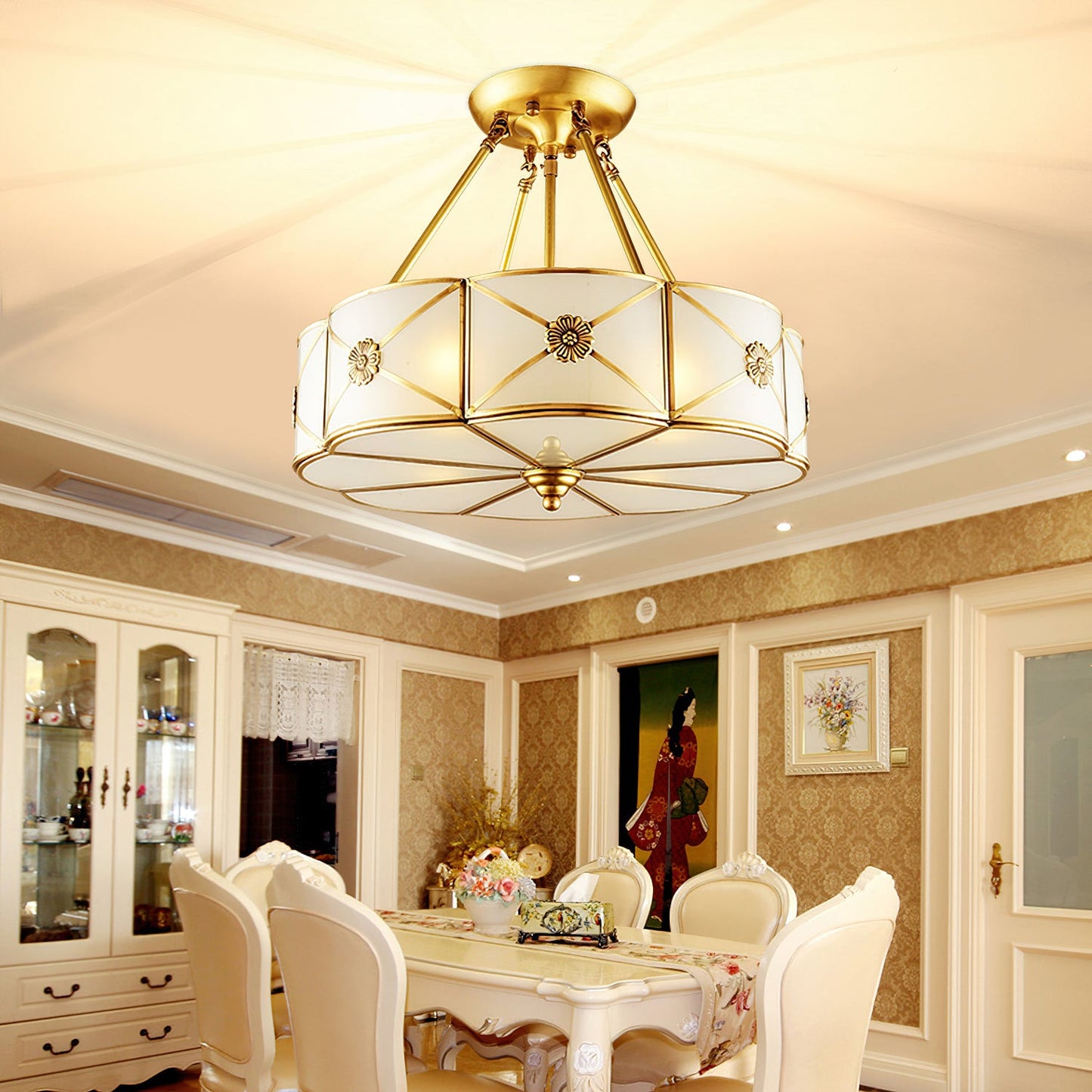 Lumalin Glass Ceiling Light