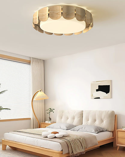 Wood Grain Pattern Ceiling Light