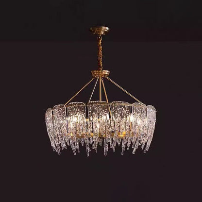 Rectangular Icicle Glass Chandelier