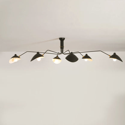 Horizontal Serge Mouille Ceiling Lamp A