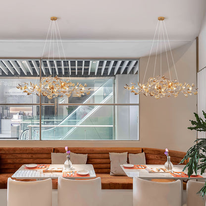 Acrylic Gingko Chandelier