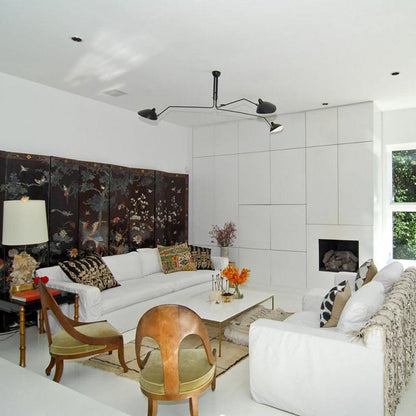 Horizontal Serge Mouille Ceiling Lamp A