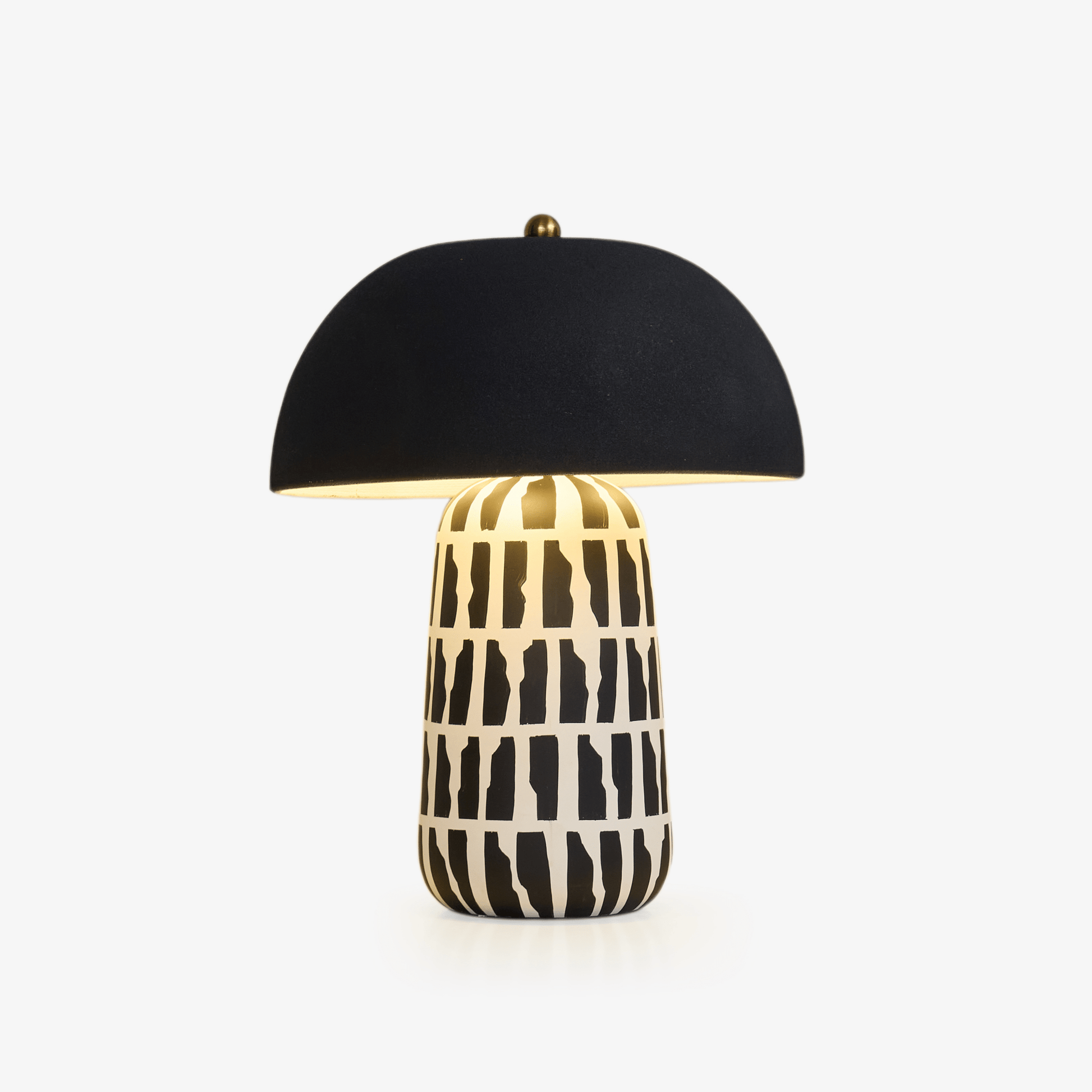 Geometric Pattern Ceramic Table Lamp