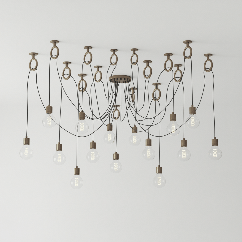 Industrial Spider Chandelier