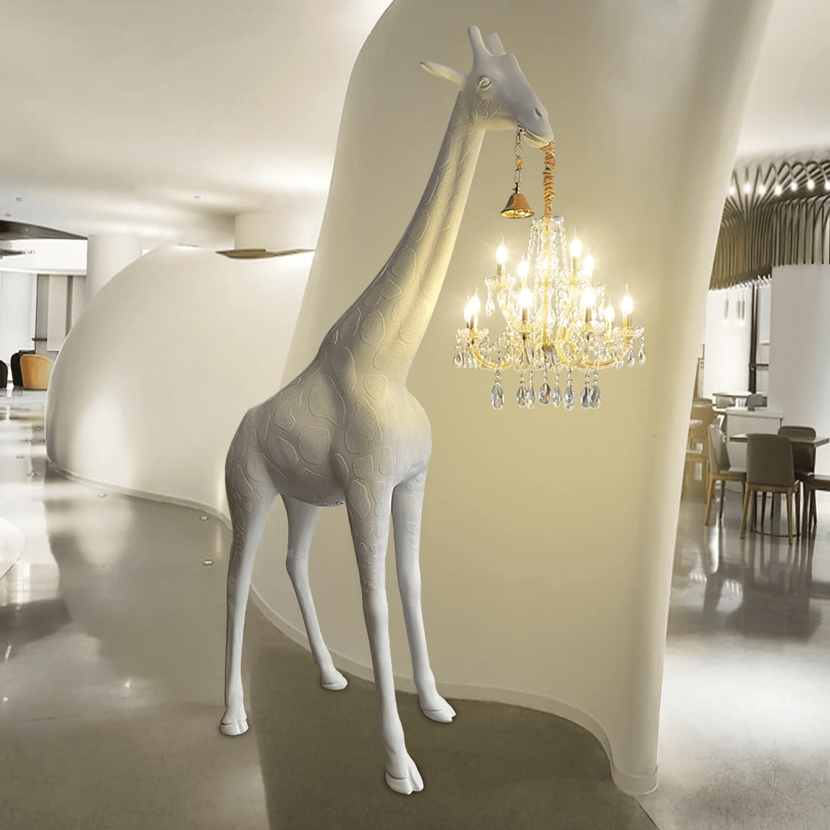 Giraffe Sculpture Floor Lamp