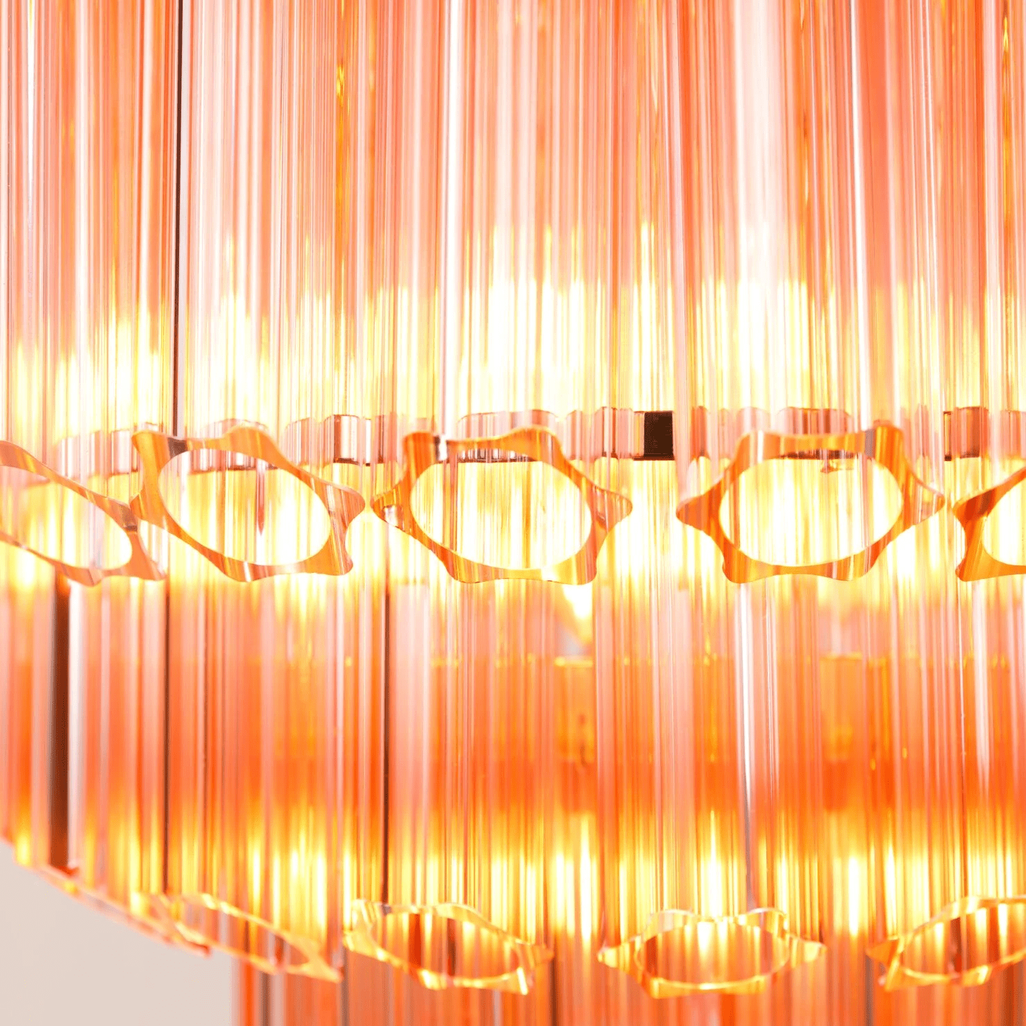 Pink Palermo Murano Chandelier