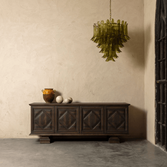 Green Petalo Chandelier