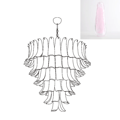 Murano Glass Petals Chandelier