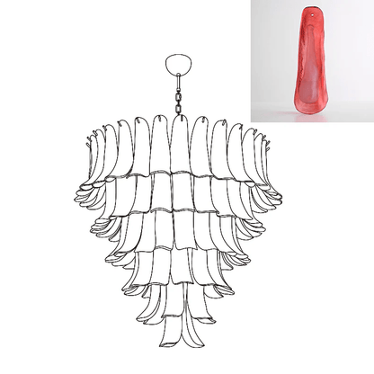 Murano Glass Petals Chandelier