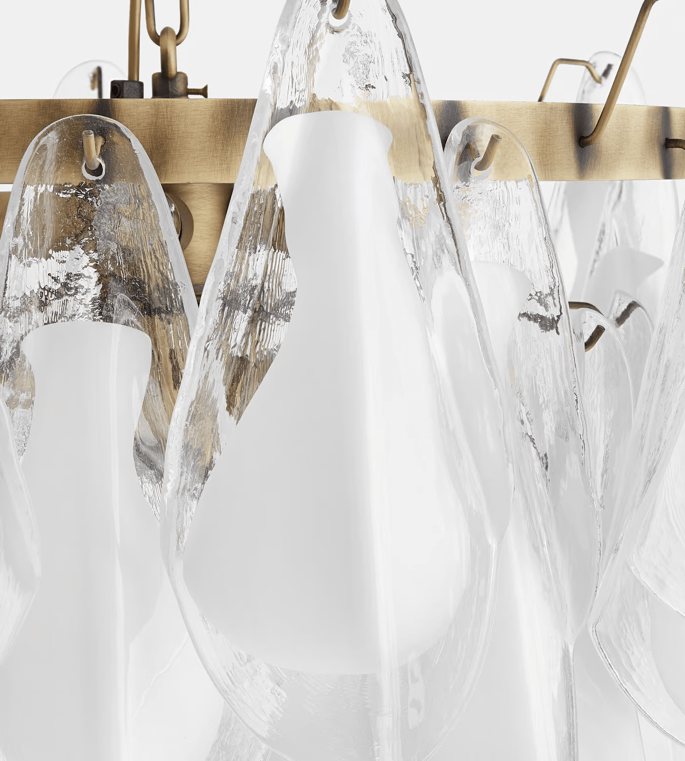 Lunara White Murano Chandelier